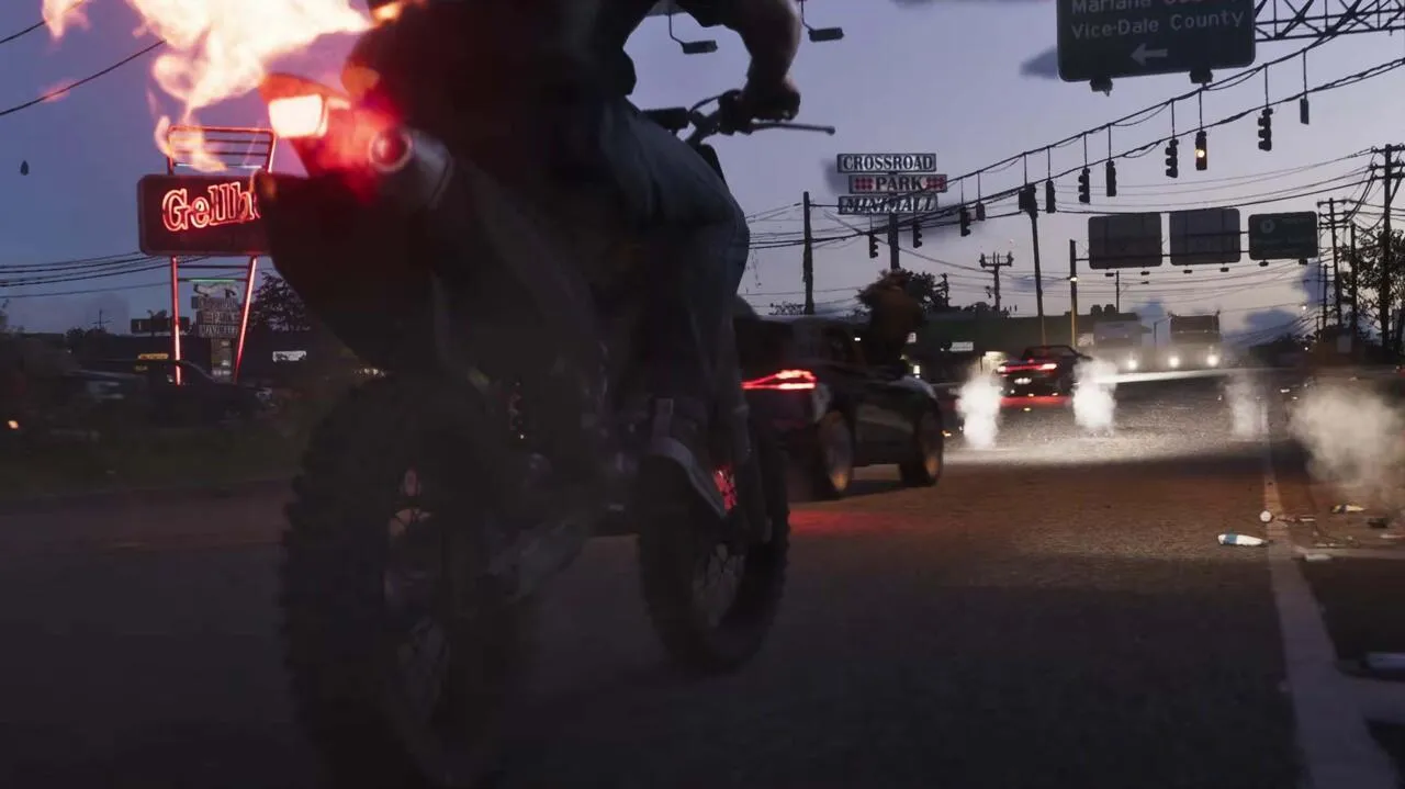 موتور سواری و مرحله بازی در جی تی ای 6